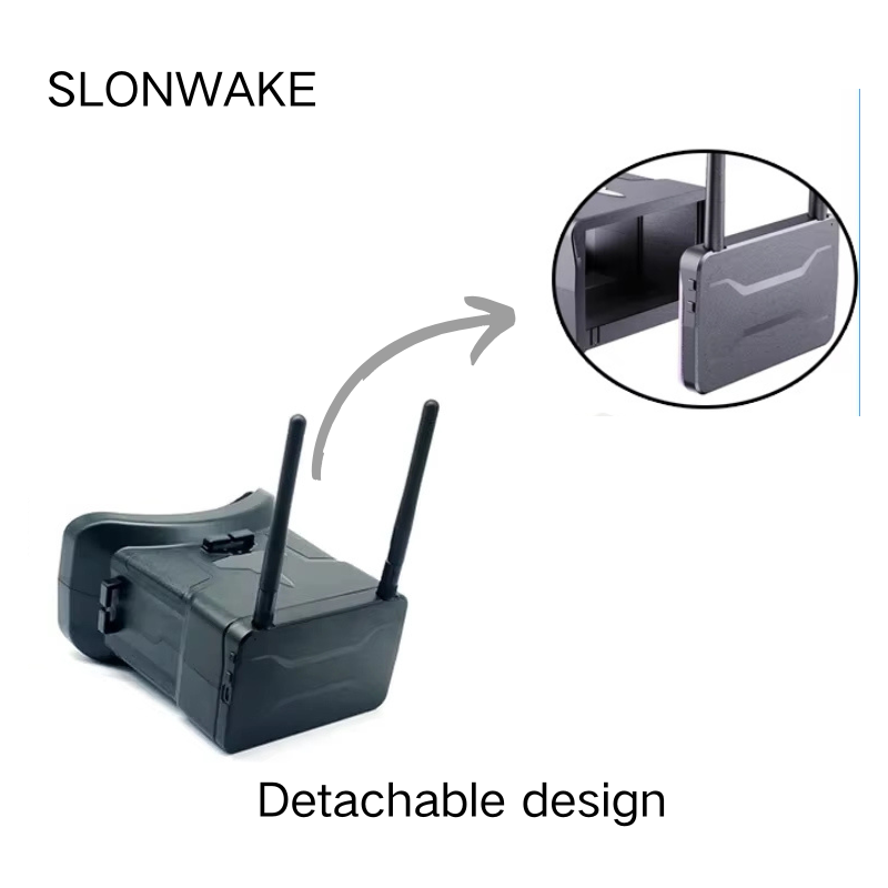 5.8G FPV Goggles 4.3 Inch 480* - đánh giá và giá Drone Racing Antenna